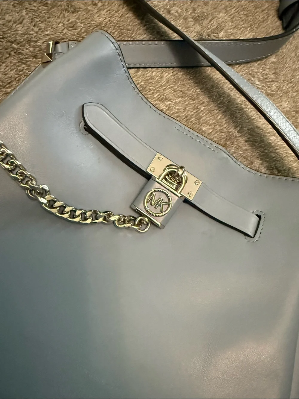 Michael Kors blue leather